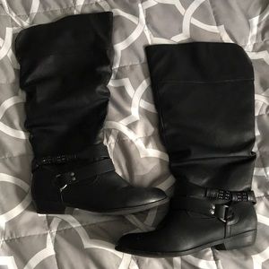 Joe Boxer Knee High Boots - Wide Calf